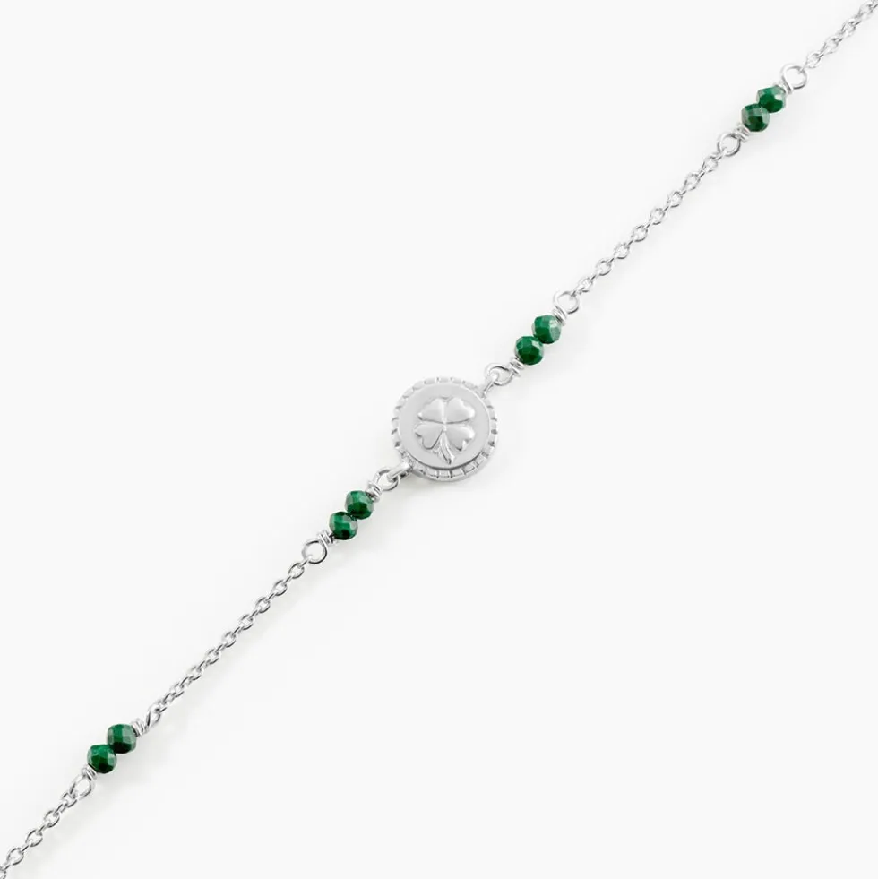 Bracelet Mystic Argent Blanc Malachite