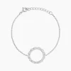 Bracelet Nevada Argent Blanc Oxyde De Zirconium