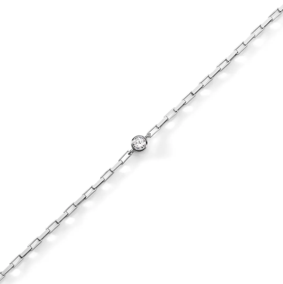 Bracelet Nexus Argent Blanc Oxyde De Zirconium