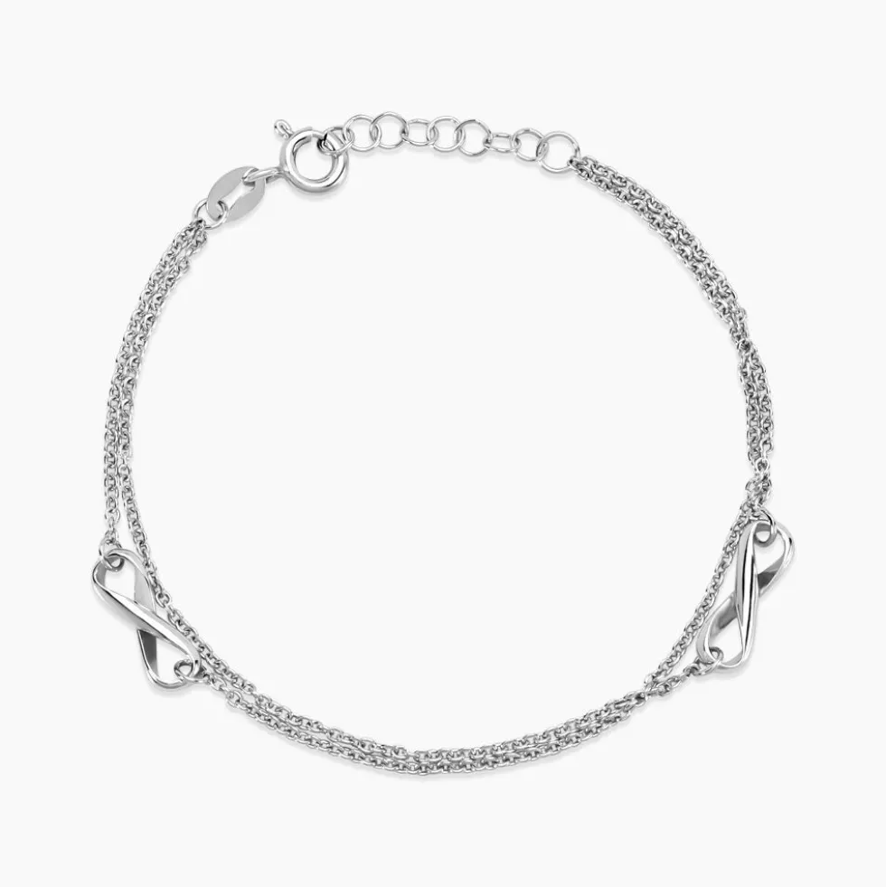 Bracelet Noelle Argent Blanc