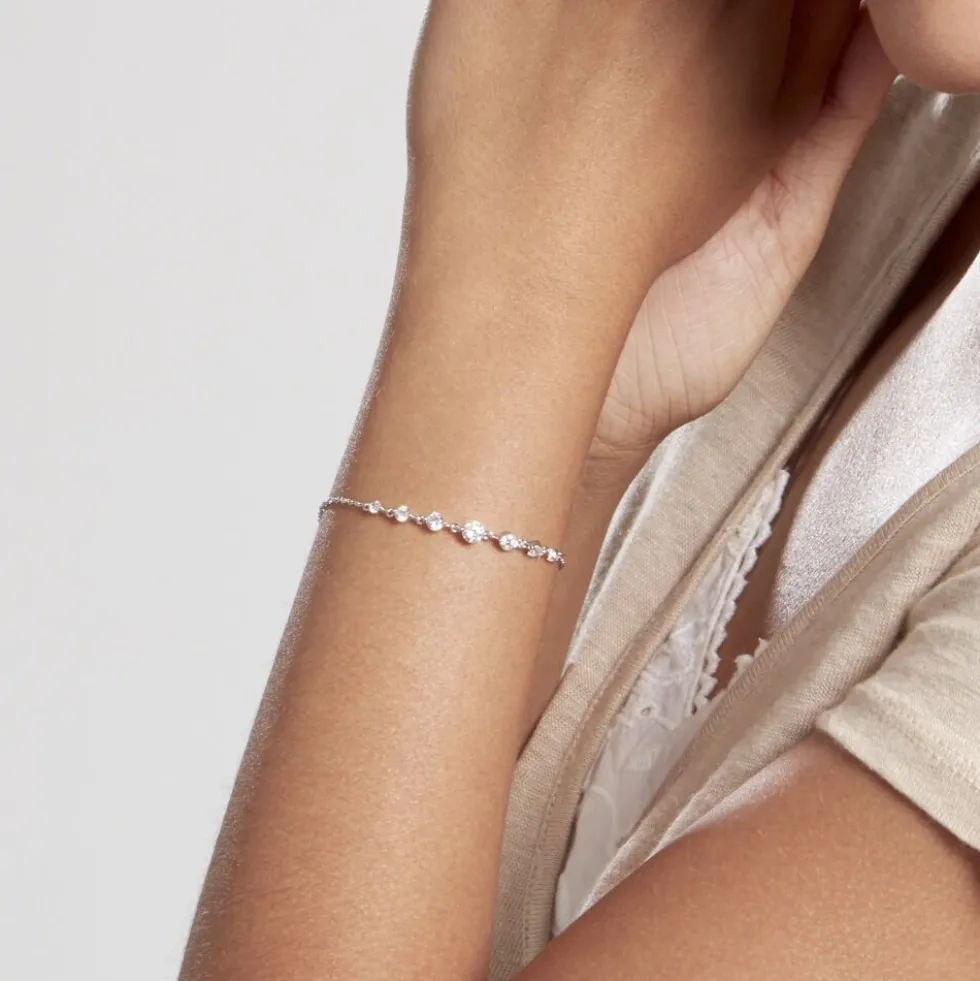 Bracelet Odyssee Argent Blanc Oxyde De Zirconium