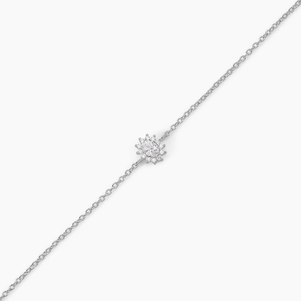Bracelet Oliviane Argent Blanc Oxyde De Zirconium