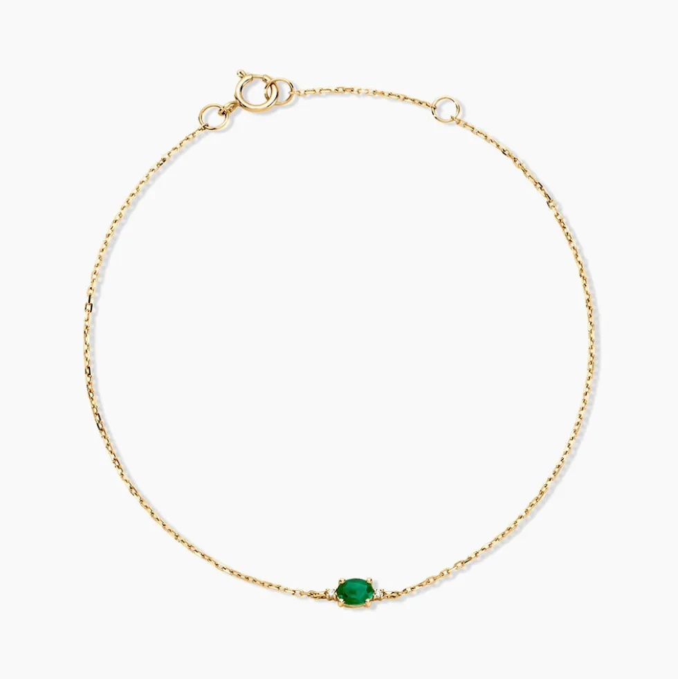 Bracelet Opeyemi Or Jaune Emeraude Diamant