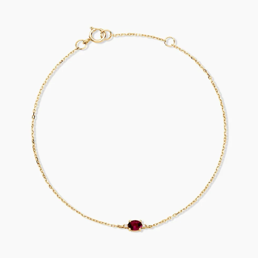 Bracelet Opeyemi Or Jaune Rubis Diamant