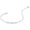 Bracelet Ophelio Maille Alternee 1/1 Or Blanc