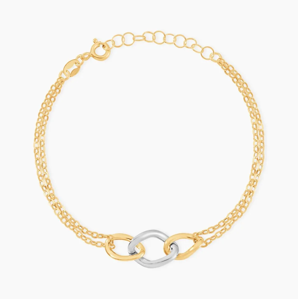 Bracelet Or Bicolore Quintilius