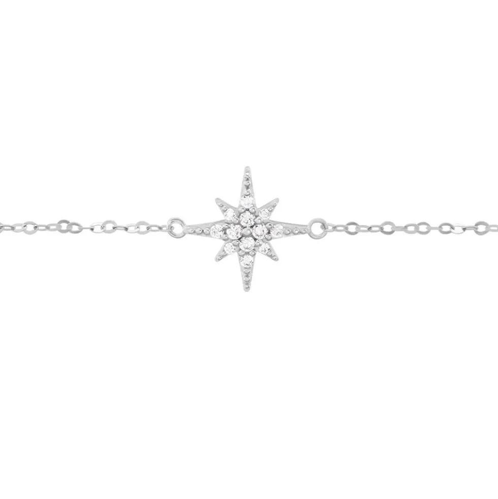 Bracelet Or Blanc Astrale Oxyde De Zirconium