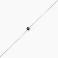 Bracelet Or Blanc Onora Saphir