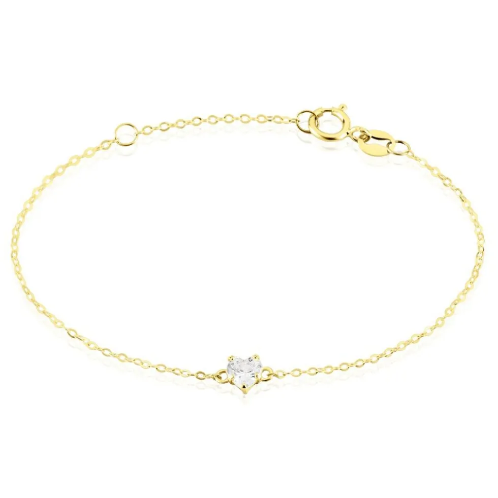 Bracelet Or Jaune Ava Oxyde De Zirconium