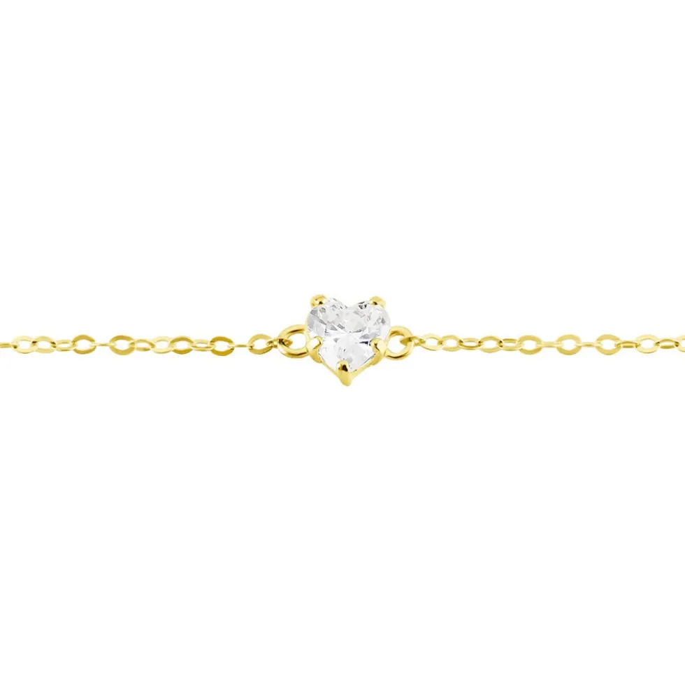 Bracelet Or Jaune Ava Oxyde De Zirconium