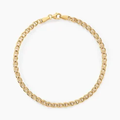 Bracelet Or Jaune Capucin Maille Marine