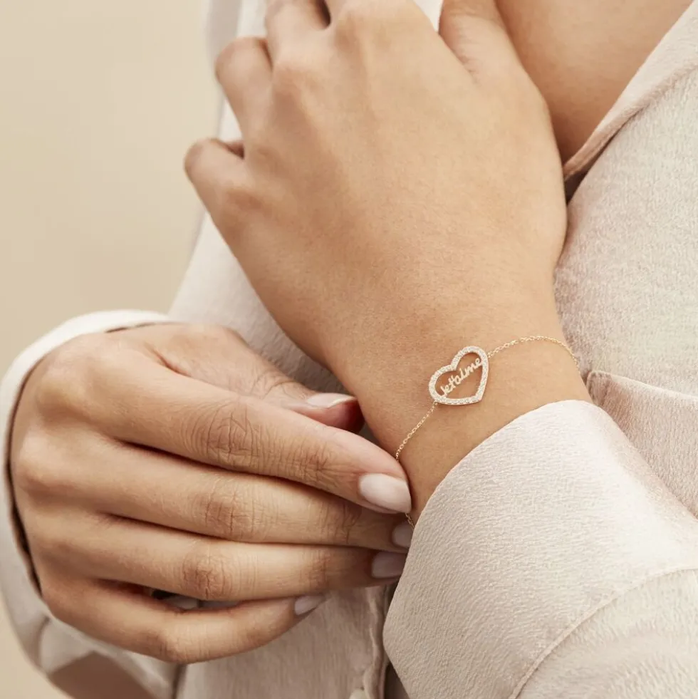 Bracelet Or Jaune Derry Oxyde De Zirconium