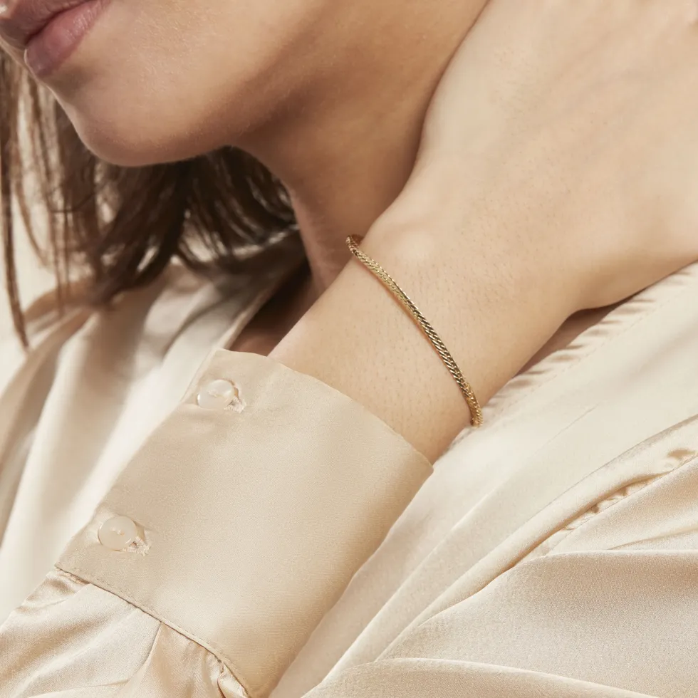 Bracelet Or Jaune Izel Maille Anglaise