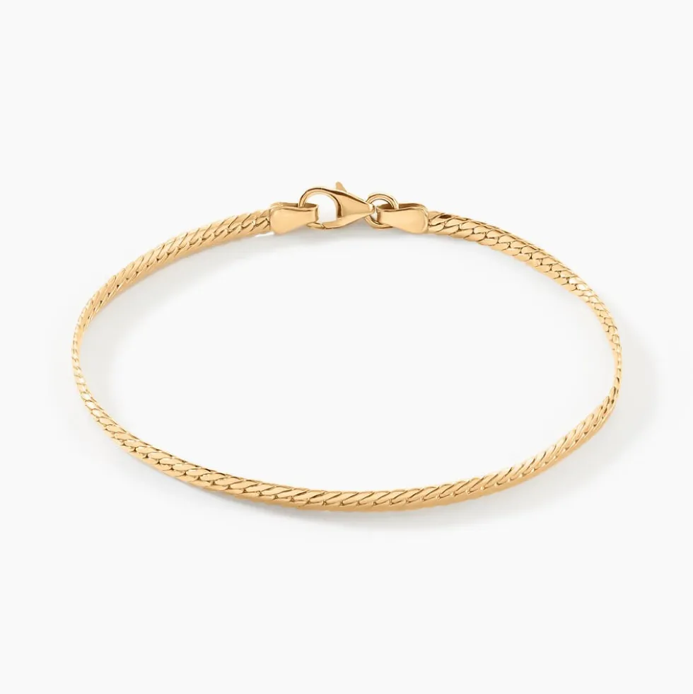 Bracelet Or Jaune Izel Maille Anglaise