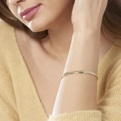 Bracelet Or Jaune Izel Maille Anglaise