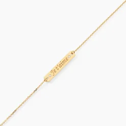 Bracelet Or Jaune Morrigaine Oxydes De Zirconium