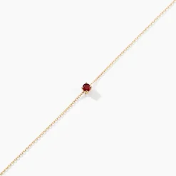 Bracelet Or Jaune Onora Rubis