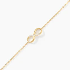 Bracelet Or Jaune Rosius Oxydes De Zirconium