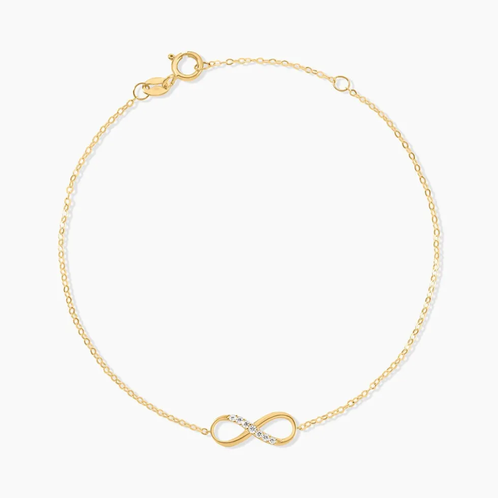 Bracelet Or Jaune Rosius Oxydes De Zirconium