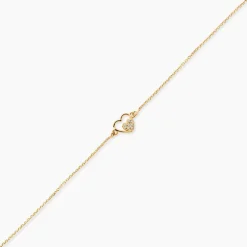 Bracelet Or Jaune Saponaire Oxydes De Zirconium