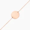 Bracelet Pastille Gravable Or Rose