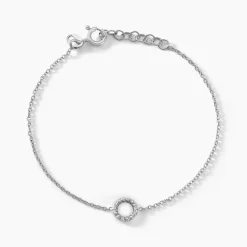 Bracelet Peytone Argent Blanc