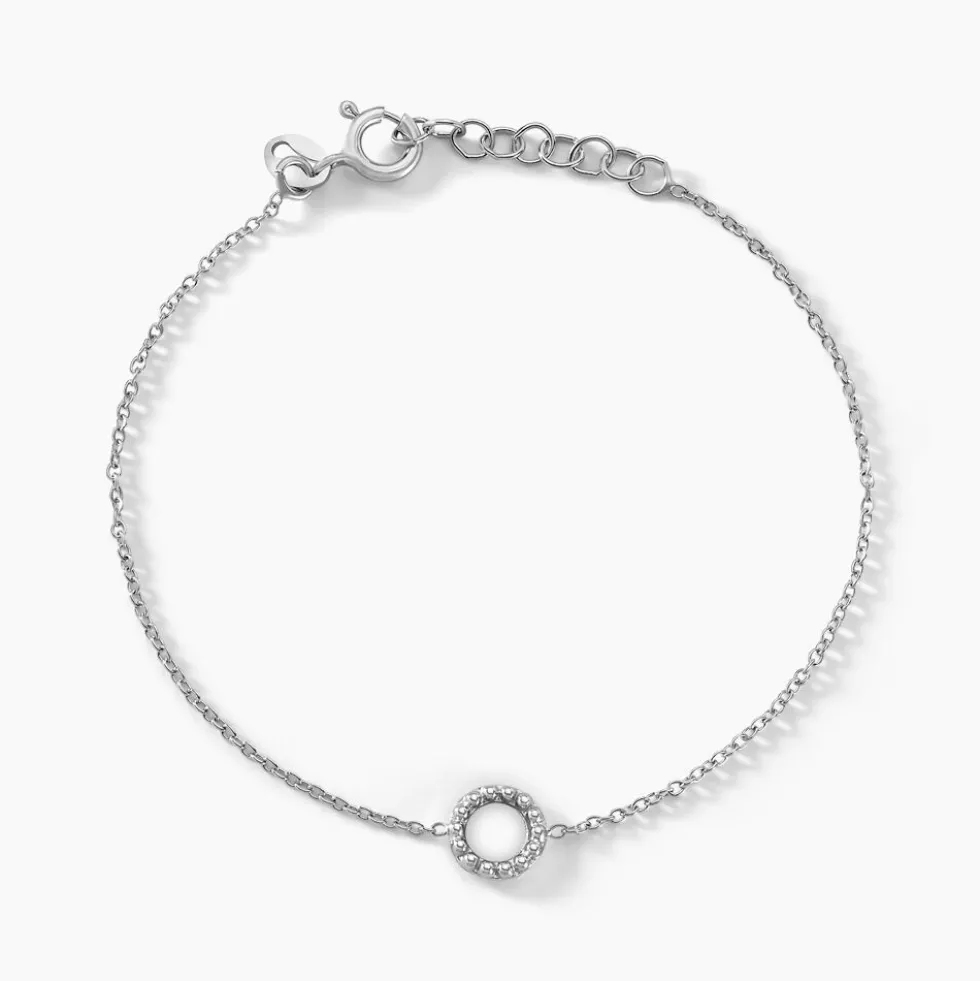 Bracelet Peytone Argent Blanc
