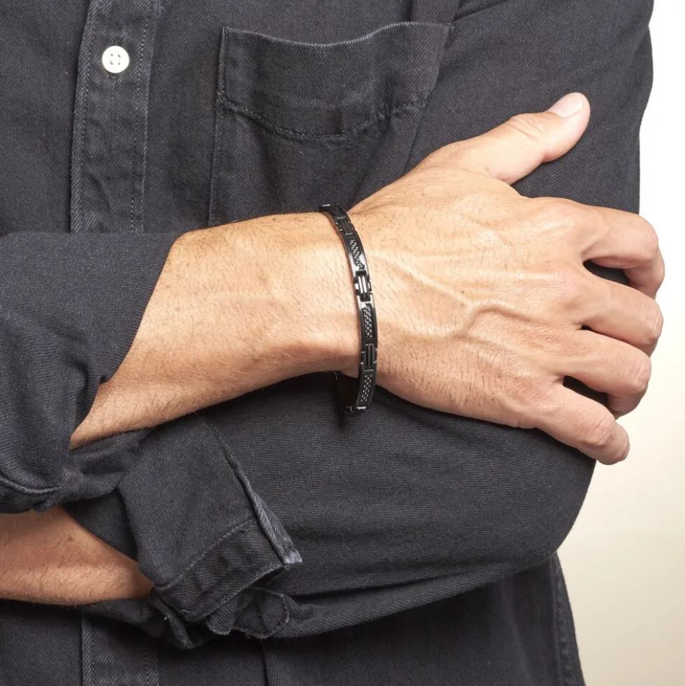 Bracelet Phebus Him Classique Acier Noir