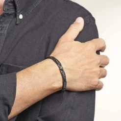 Bracelet Phebus Him Felipe Acier Noir