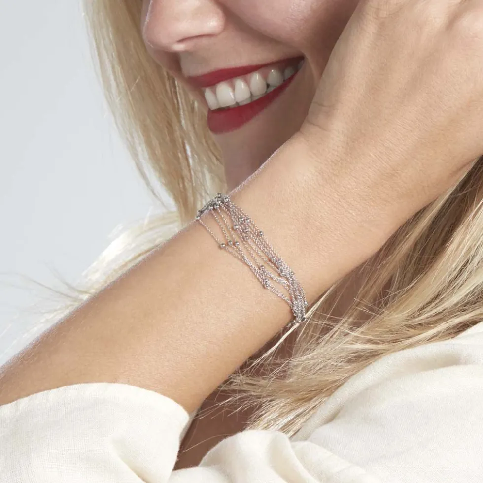 Bracelet Philou Argent Blanc