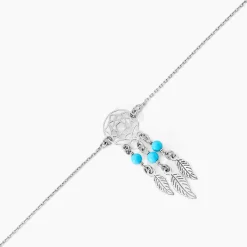 Bracelet Poehei Argent Blanc Cristaux De Swarovski