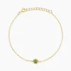 Bracelet Poem Argent Jaune Péridot