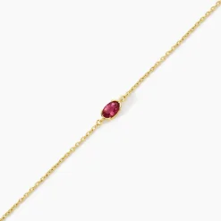 Bracelet Poem Argent Jaune Tourmaline