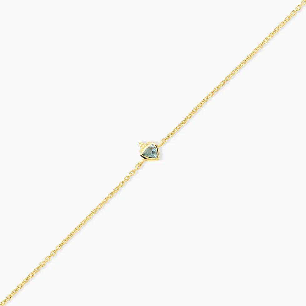 Bracelet Poem Argent Jaune Topaze