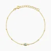 Bracelet Poem Argent Jaune Topaze Oxyde De Zirconium