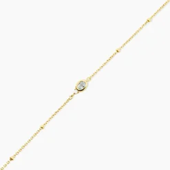 Bracelet Poem Argent Jaune Topaze Oxyde De Zirconium