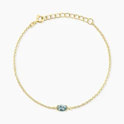 Bracelet Poem Argent Jaune Topaze