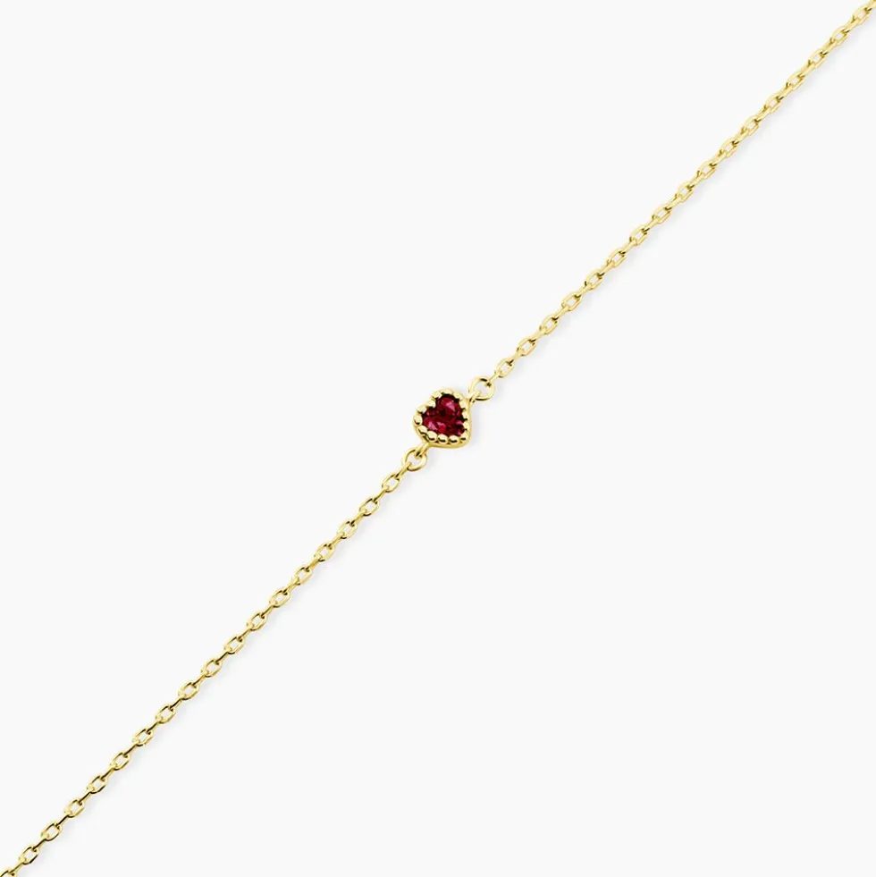 Bracelet Poem Argent Jaune Tourmaline