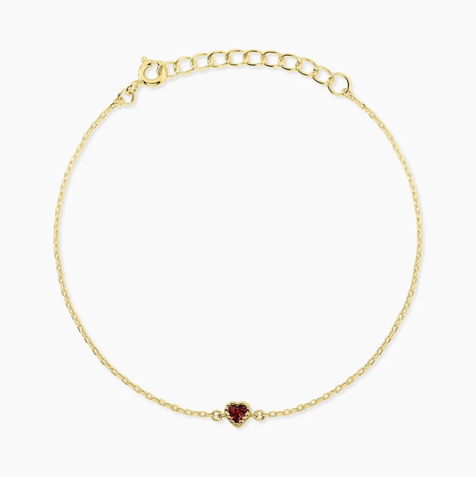 Bracelet Poem Argent Jaune Tourmaline