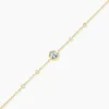 Bracelet Poem Argent Jaune Topaze Oxyde De Zirconium