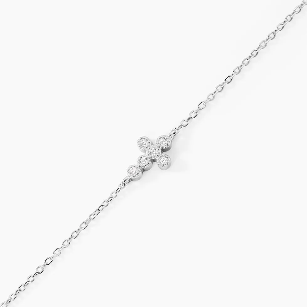 Bracelet Priscus Argent Blanc Oxyde De Zirconium