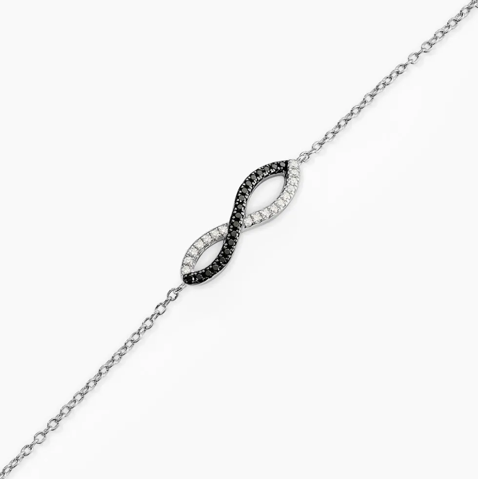 Bracelet Prudentia Argent Blanc Oxyde De Zirconium