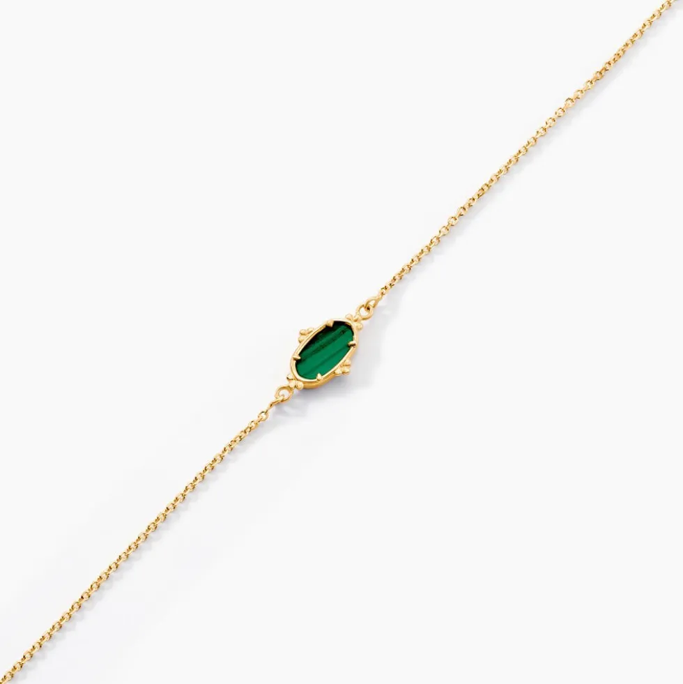 Bracelet Reflets Pop Or Jaune Malachite