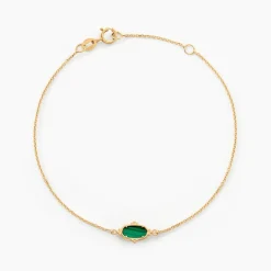 Bracelet Reflets Pop Or Jaune Malachite