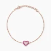 Bracelet Reflets Romantiques Argent Rose Oxyde De Zirconium