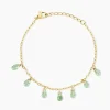Bracelet Ria Acier Jaune Pierre De Synthese