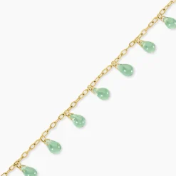 Bracelet Ria Acier Jaune Pierre De Synthese