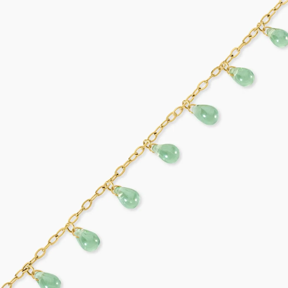 Bracelet Ria Acier Jaune Pierre De Synthese