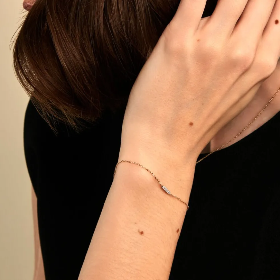 Bracelet Rosalin Or Jaune Diamant