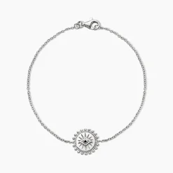 Bracelet Salvia Argent Blanc Opale